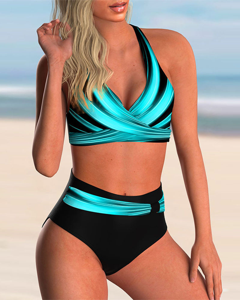 Liliana - Bikini-Set mit Kreuz-Design und Print