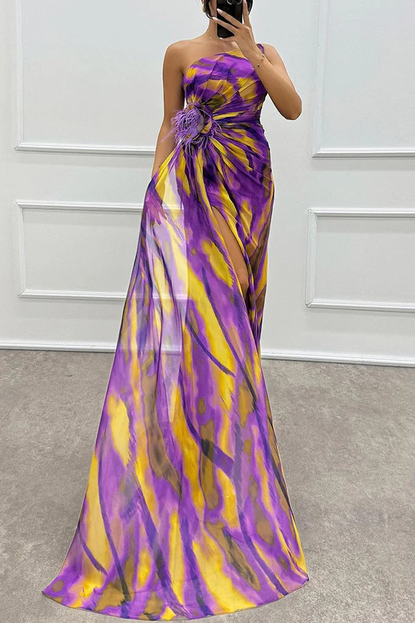 Lebhaftes Drapiertes Kleid