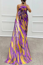Lebhaftes Drapiertes Kleid