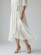 Elric | Leichtes Drapiertes Midikleid für Damen