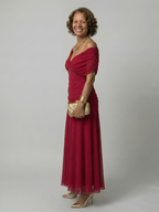 Calen | Off-Shoulder Flowing Midi Dress