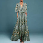 Rubby | V-Neck Dress with Belt