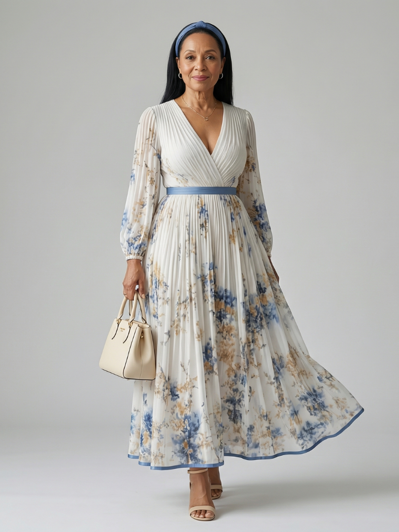 Rielle | Faltendes Wickel-Midikleid
