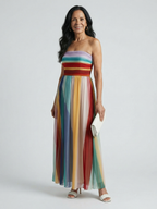 Serene | Leichtes Maxi-Kleid mit Streifen