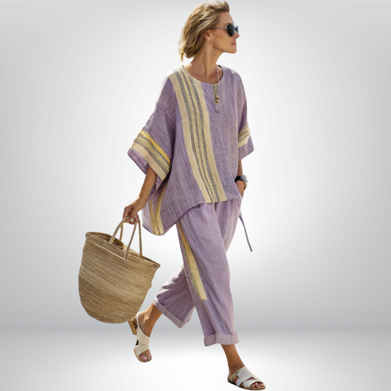 Daisy™ | Boho Komplett mit Streifenmuster