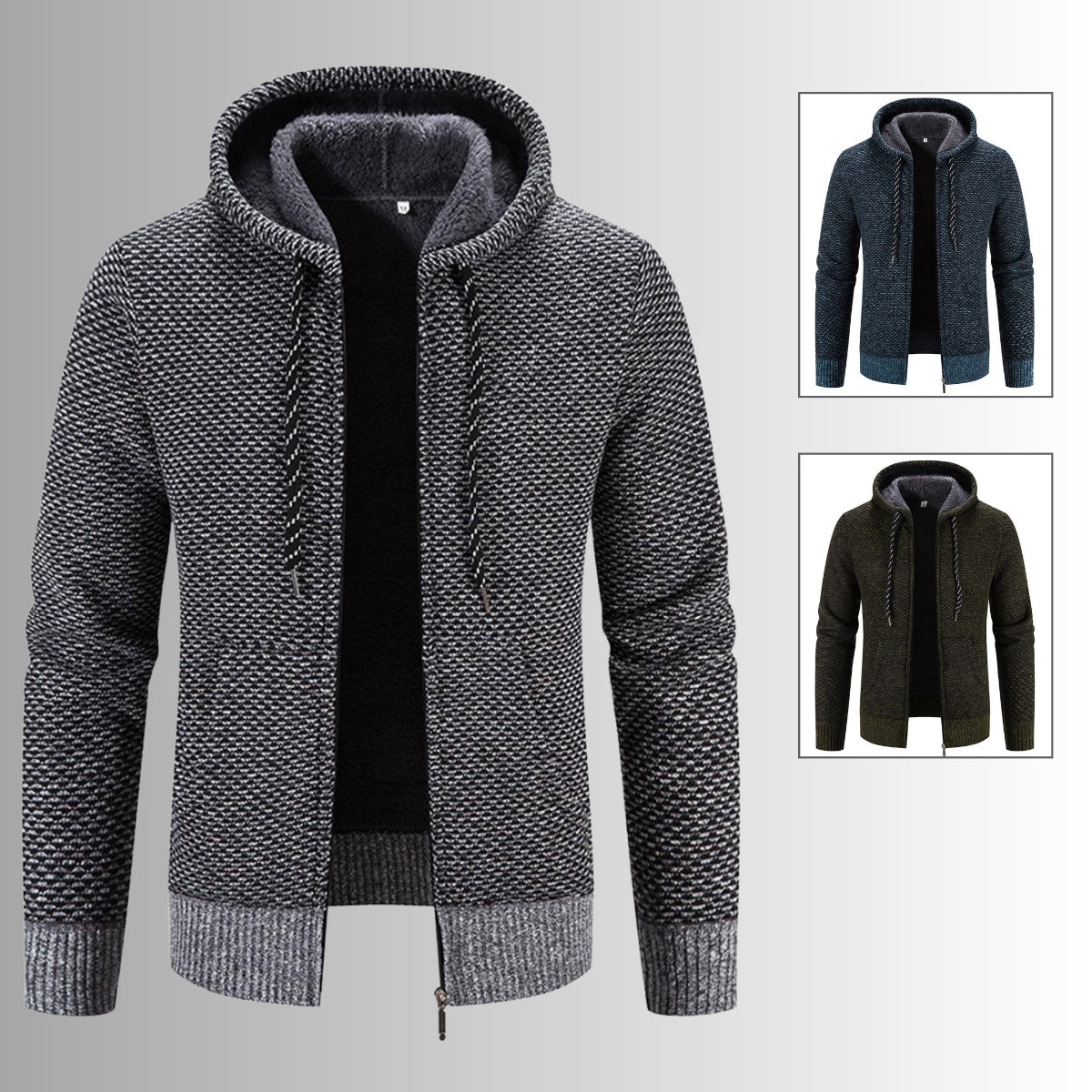 Mason – Luxus-Strickhoodie