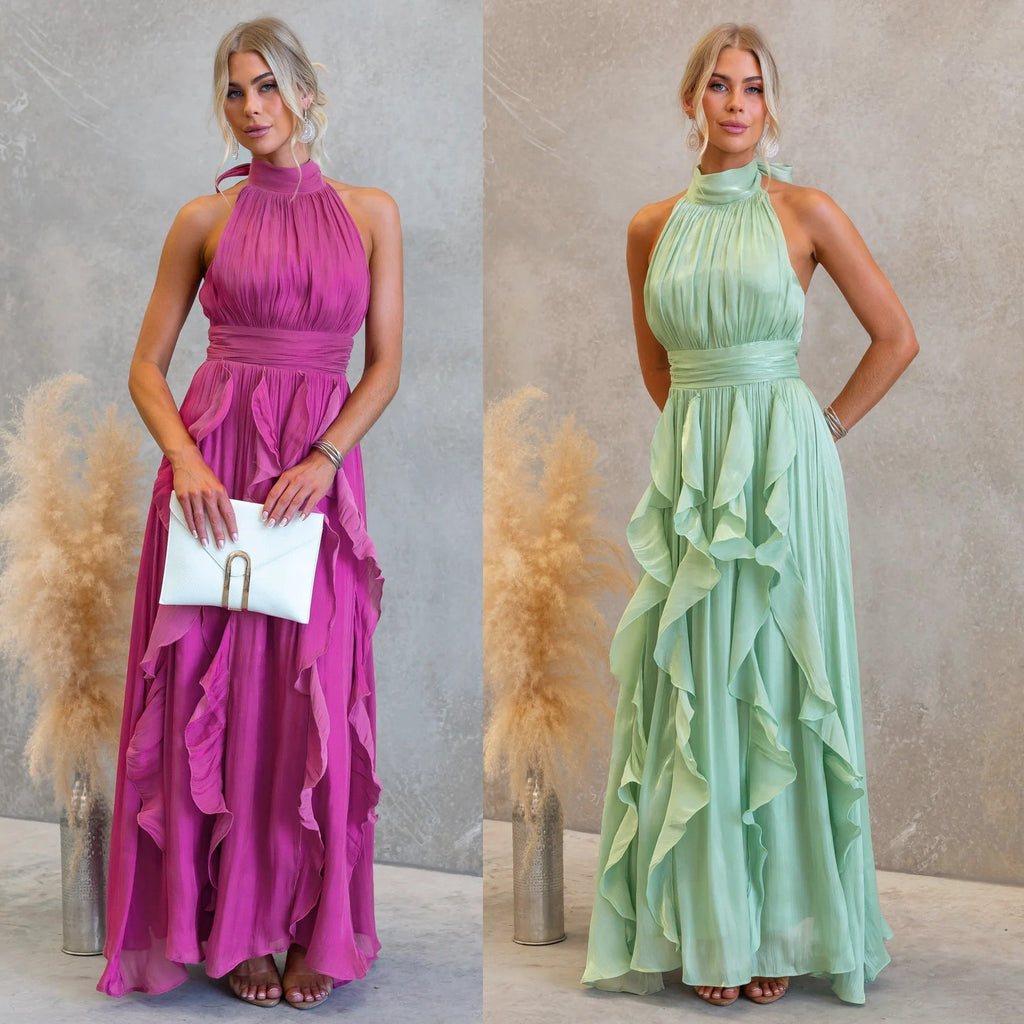 Celestia | Ruffled Maxi Dress