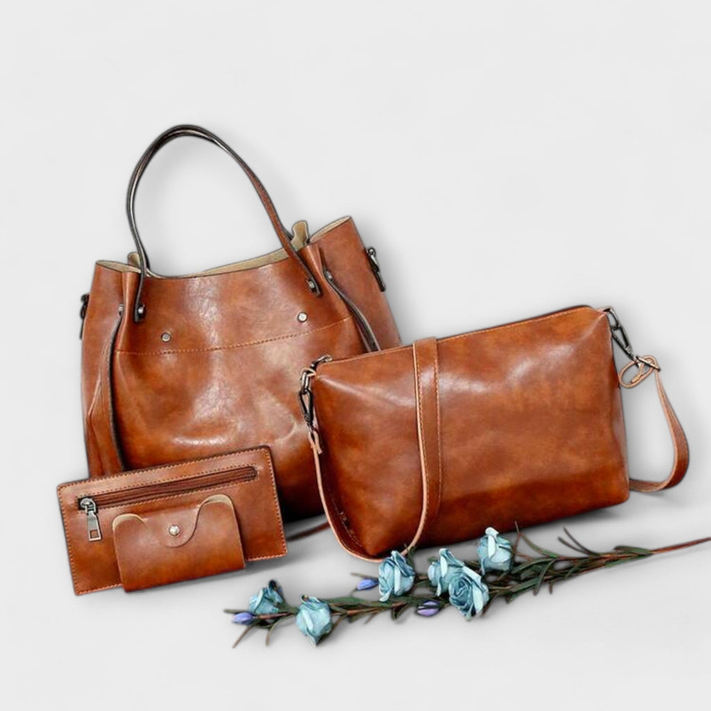 Olivia - 4-teiliges Vintage-Handtaschen-Set
