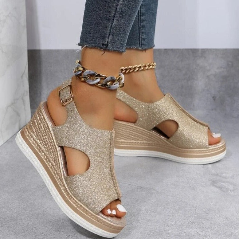 Ines | Bequeme Keilsandalen für entspannte Tage