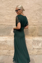 ANA | ELEGANT MAXI DRESS WITH PLEATS