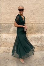 ANA | ELEGANT MAXI DRESS WITH PLEATS