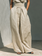Livia – Minimalistisches Baumwoll- und Leinen-Set
