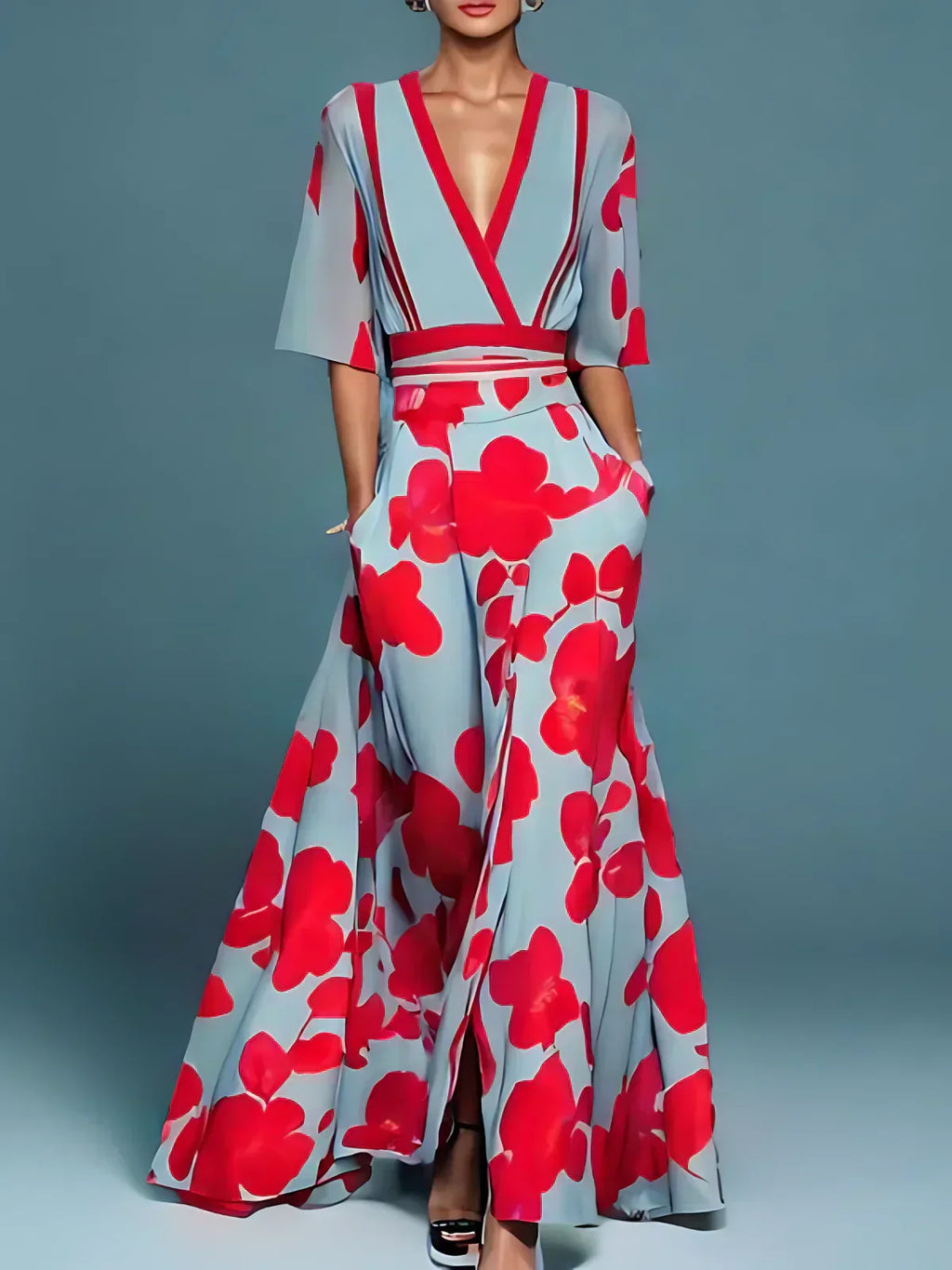 Kali | Kleid mit langen Ärmeln