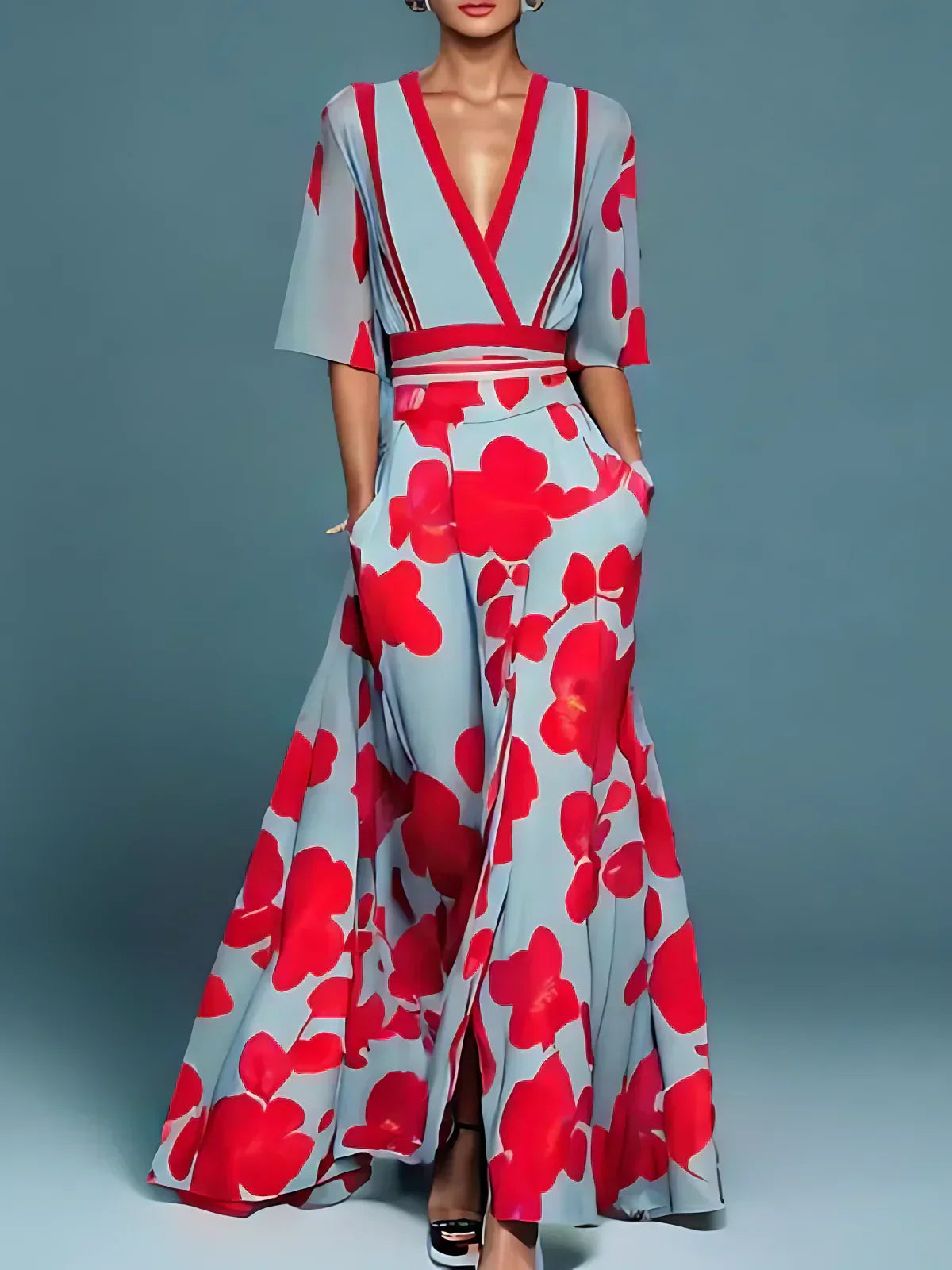 Kali | Kleid mit langen Ärmeln