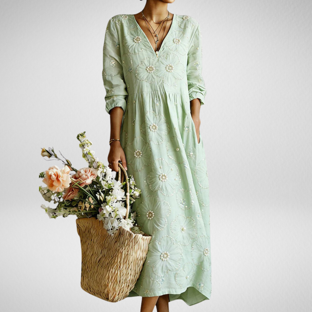 LENA | Floral Midi Dress