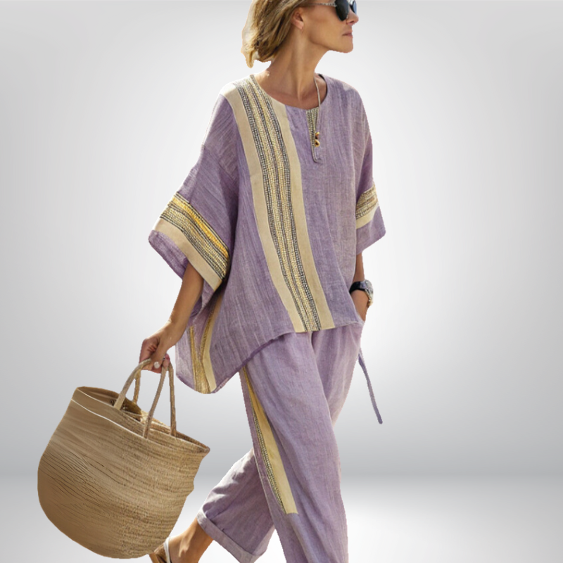 Daisy™ | Boho Komplett mit Streifenmuster