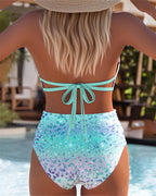 Helen | Sexy Bedruckter Bikini-Zweiteiler mit BH