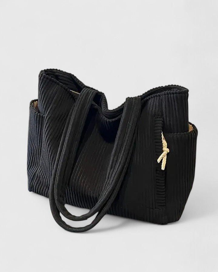 Liorane | Elegante Ripp-Tasche mit Kordel-Design