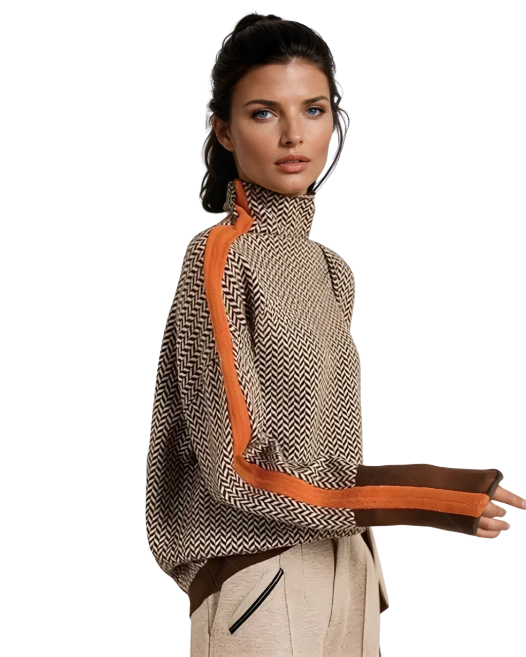 Lindemann Atelier | Malou – Rollkragenpullover mit Kontrastdetails