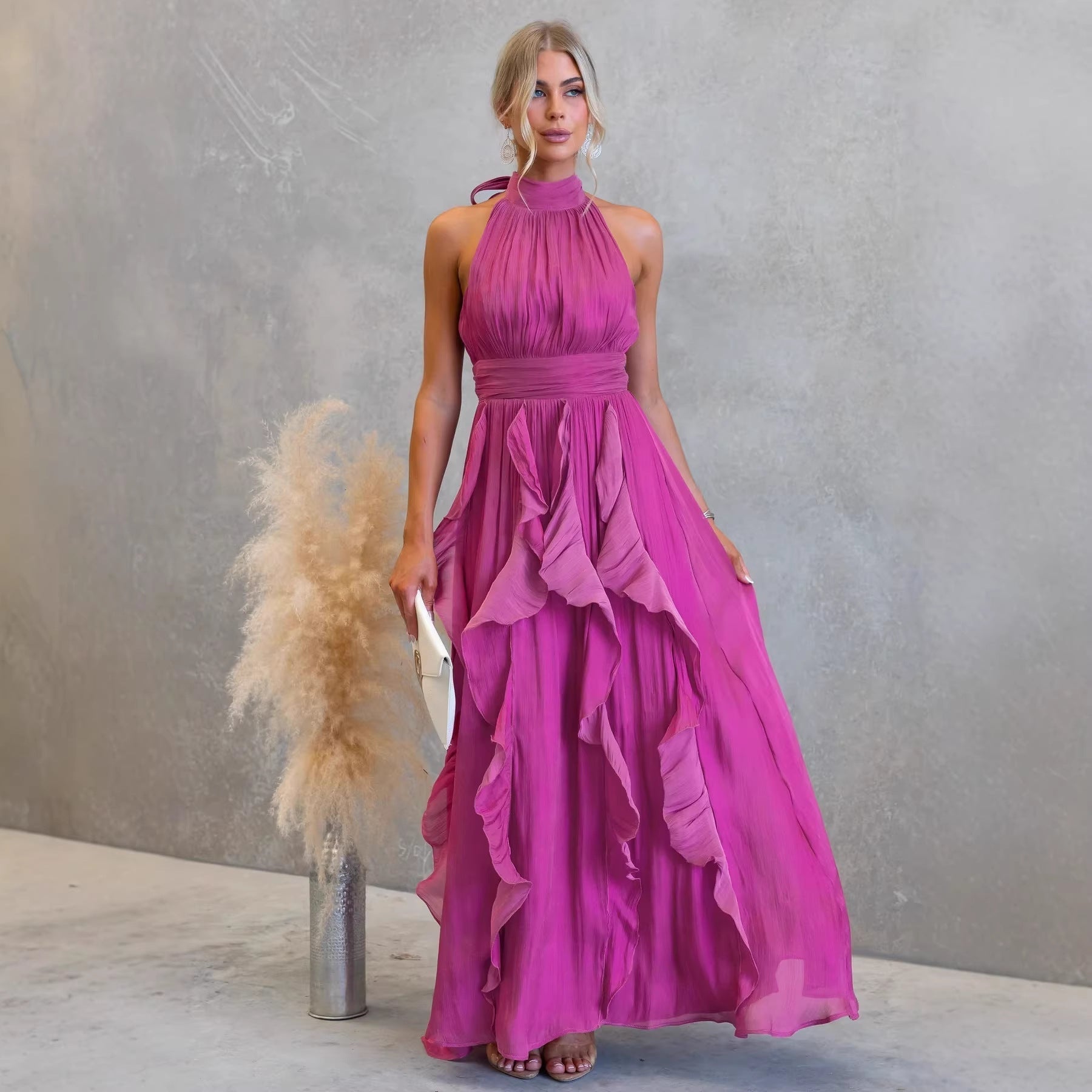 Celestia | Ruffled Maxi Dress