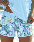 Barbara | Stilvoller Tankini mit Ozeanmotiv