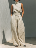 Livia – Minimalistisches Baumwoll- und Leinen-Set