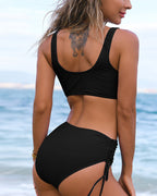 Laluna® | Unifarbenes Bikini-Set