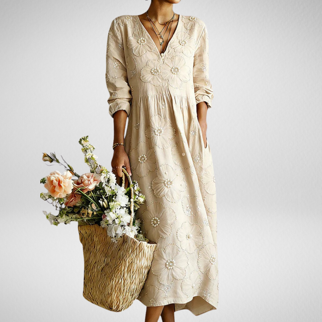 LENA | Floral Midi Dress