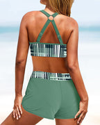 Janette - Hochgeschnittener Ripp-Bikini