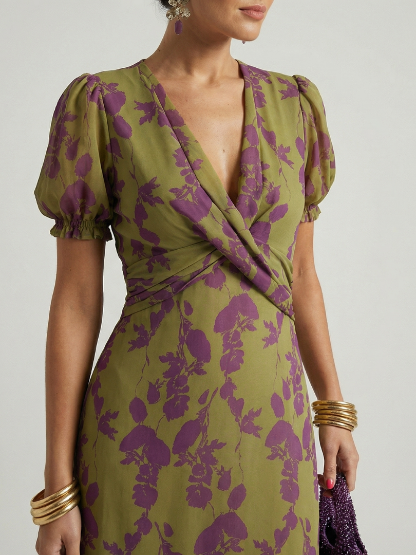 Virel | Midi-Blumenkleid für entspannte Anlässe