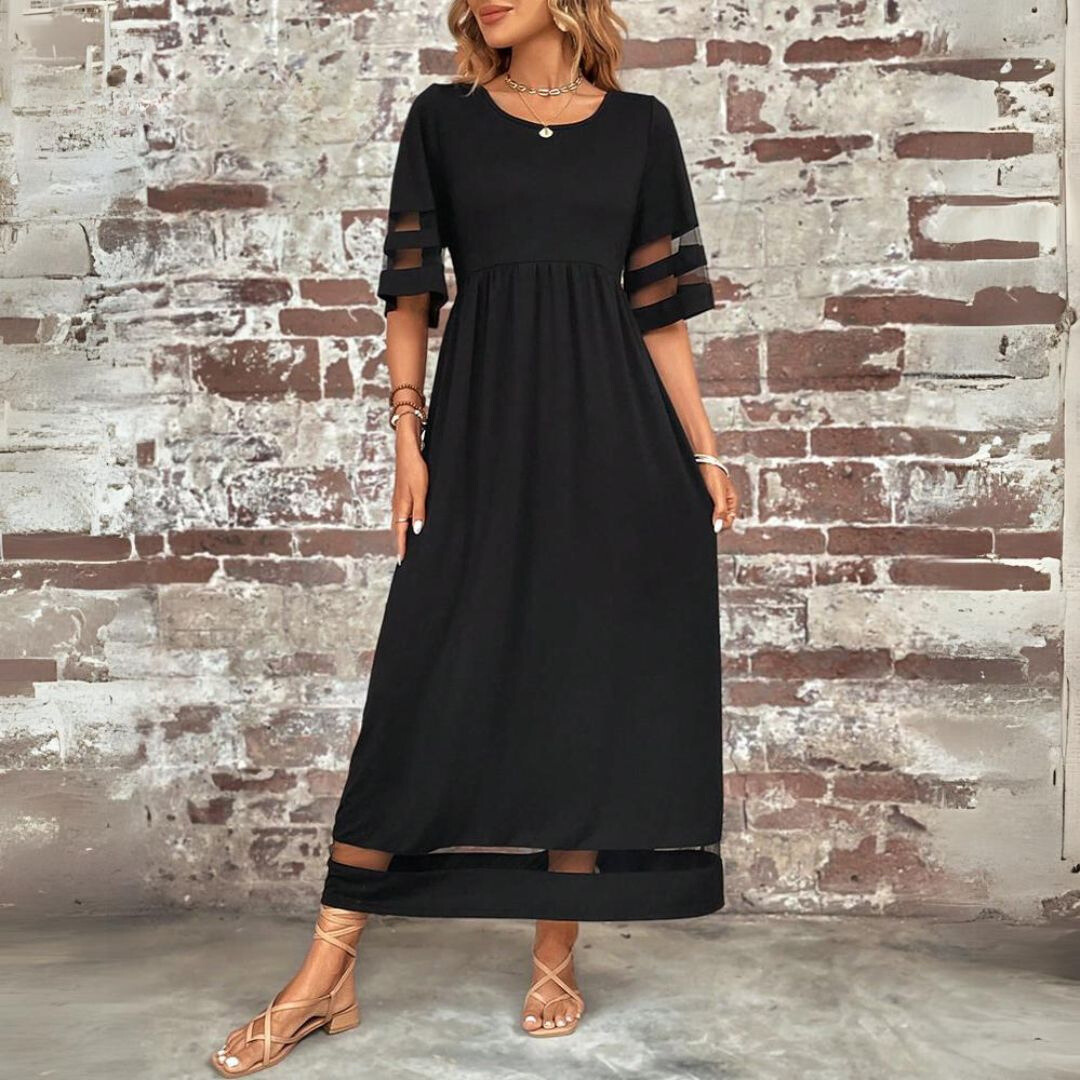 Aubrey™ – Figurbetonendes Midi-Kleid mit Bauchbedeckung" 

Revised Title: "Aubrey™ – Figurformendes Midi-Kleid mit Bauchbedeckung