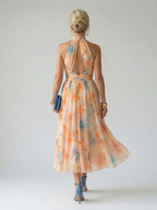 Elin | Sanftes Halter-Midi-Kleid