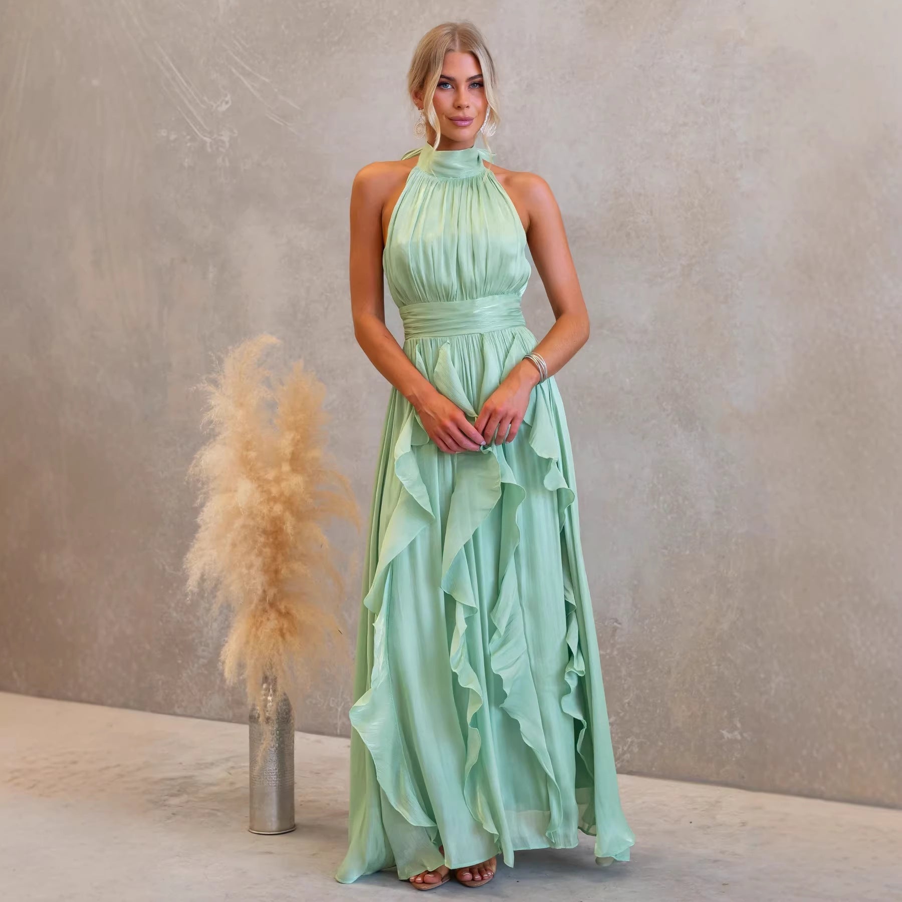 Celestia | Ruffled Maxi Dress