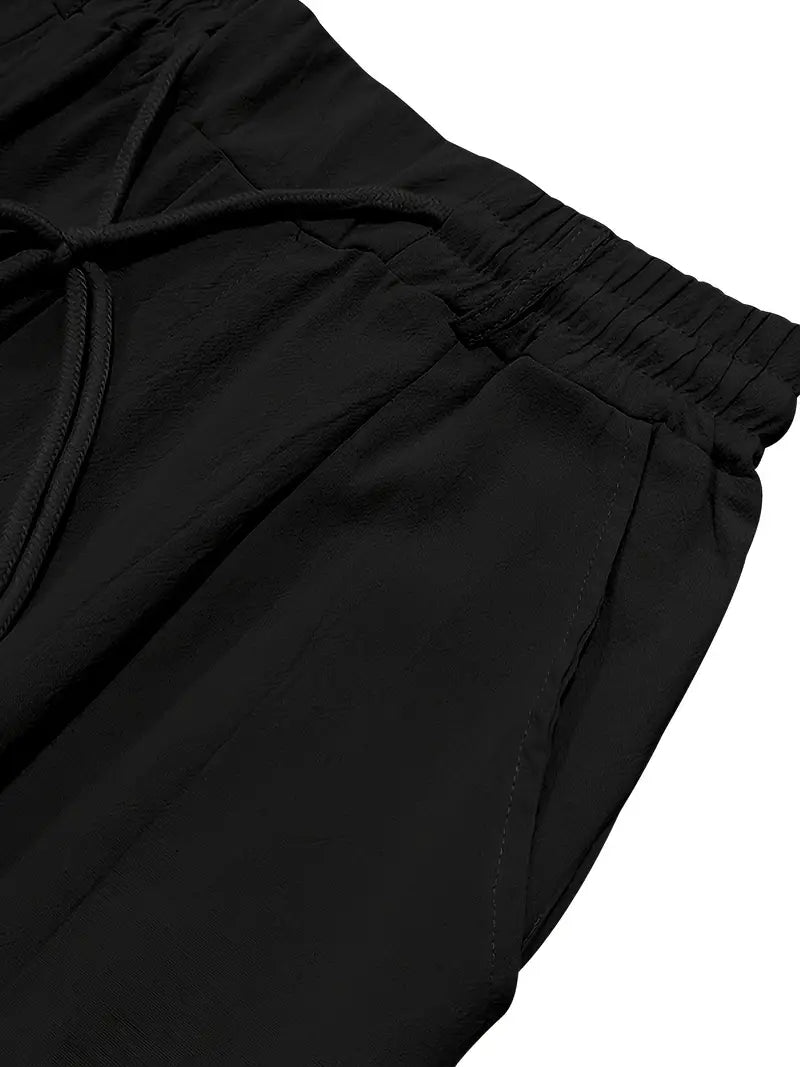 NICHOLS | Weite Leinenhose mit Kordelzug