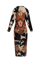 Eva | Sun Escape Unique Print Dolman Midi Dress