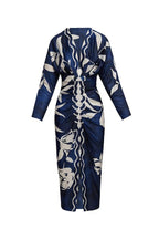 Eva | Sun Escape Unique Print Dolman Midi Dress