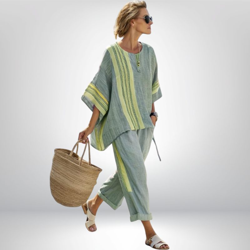 Daisy™ | Boho Komplett mit Streifenmuster
