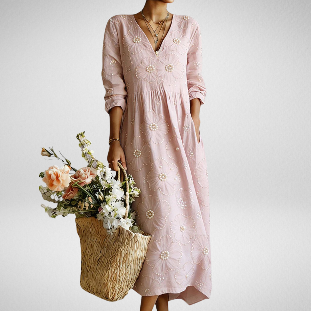 LENA | Floral Midi Dress