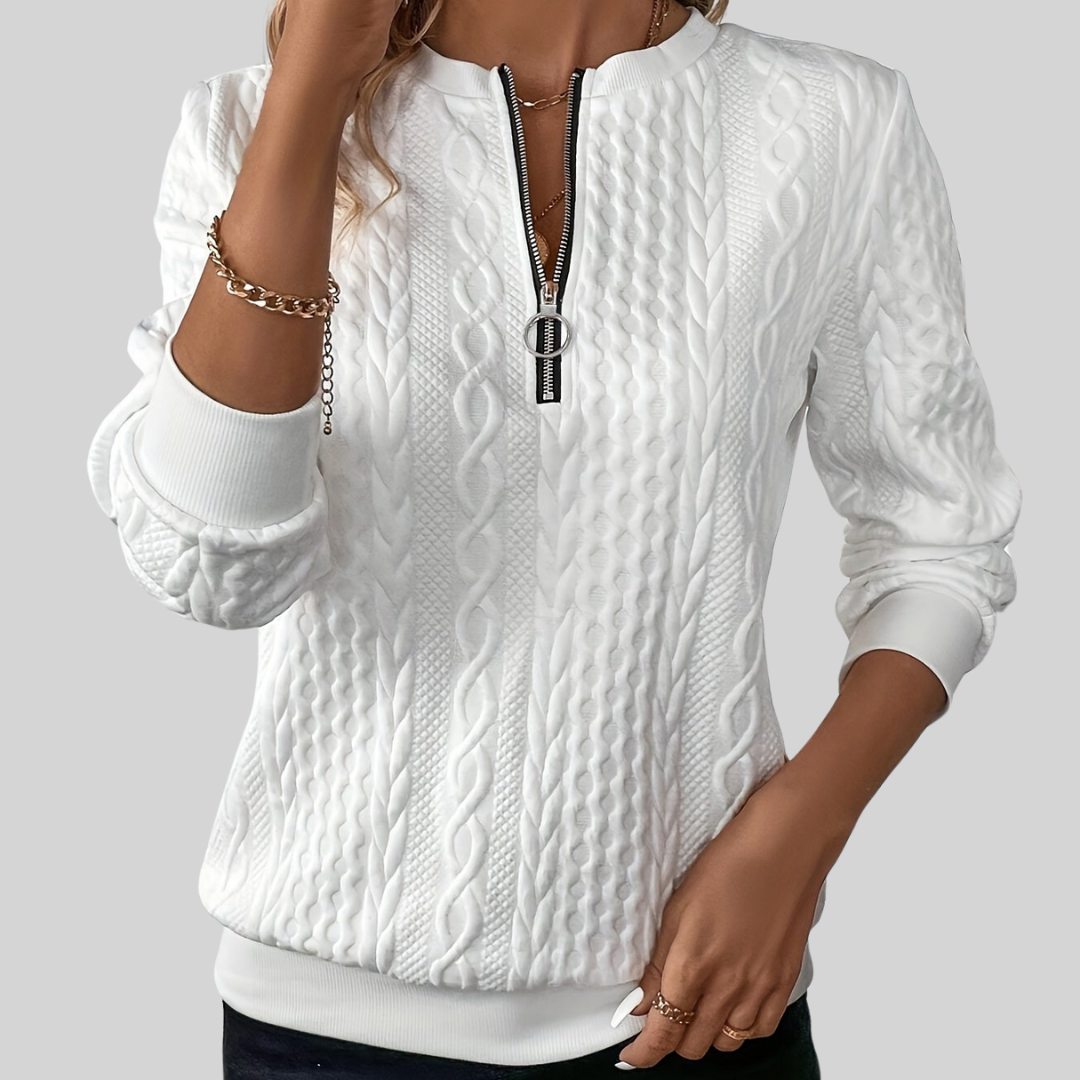 LUCIA I Zip-Up Pullover