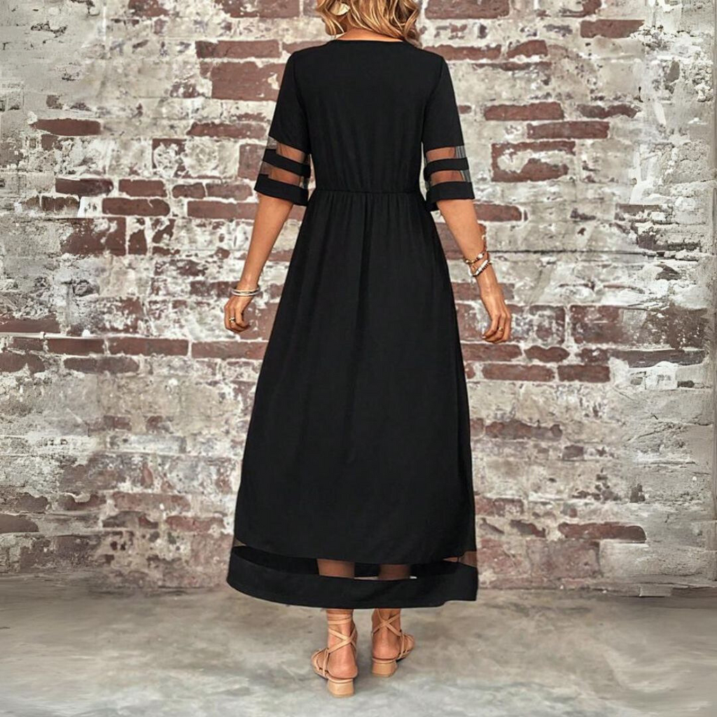 Aubrey™ – Figurbetonendes Midi-Kleid mit Bauchbedeckung" 

Revised Title: "Aubrey™ – Figurformendes Midi-Kleid mit Bauchbedeckung