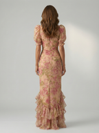 Vianne | Elegantes Maxikleid mit hohem Kragen