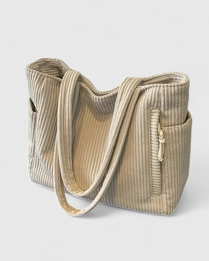 Liorane | Elegante Ripp-Tasche mit Kordel-Design