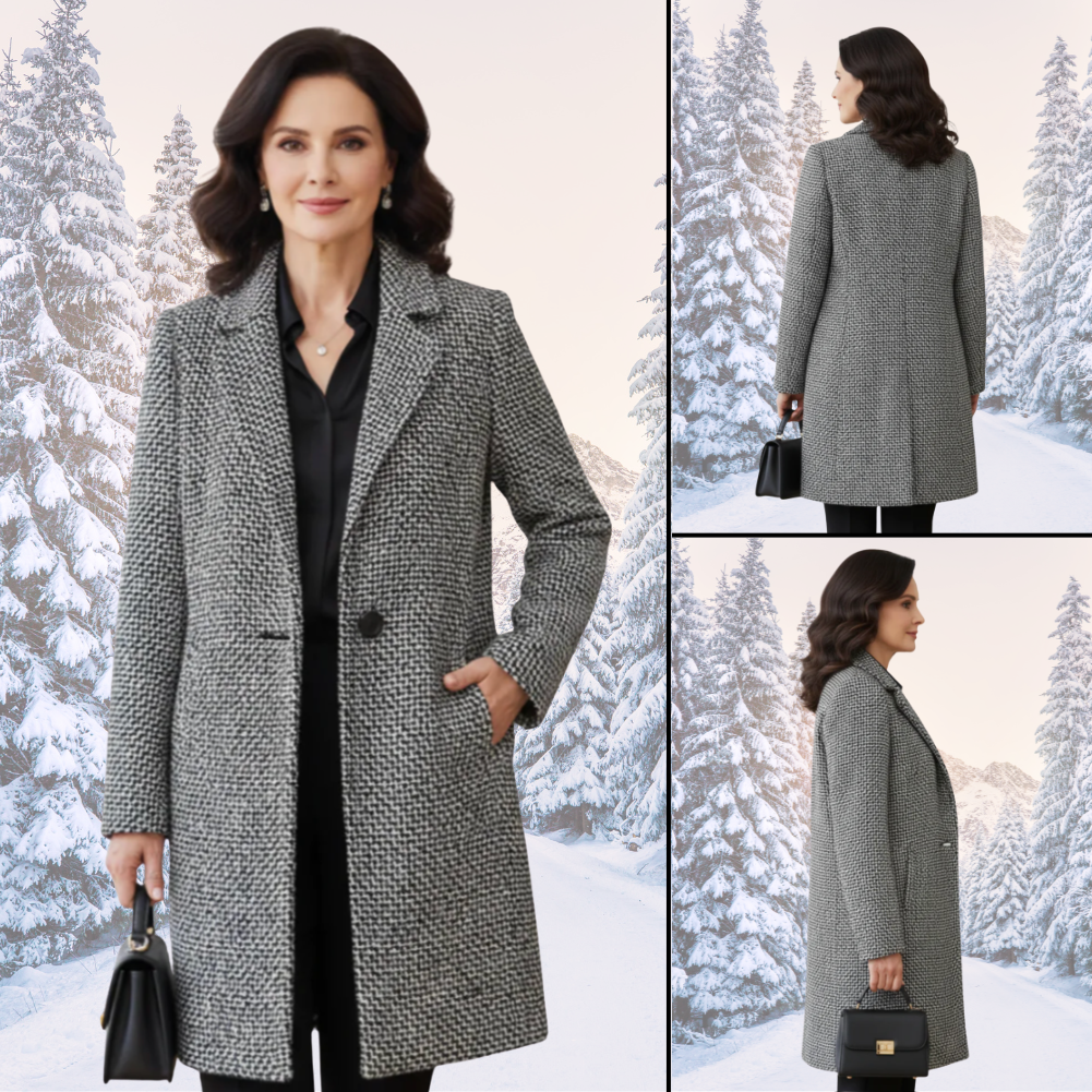 Wendy™ | Elegant Long Fabric Coat