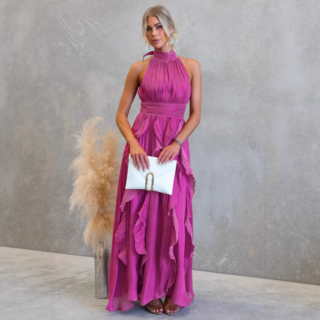 Celestia | Ruffled Maxi Dress