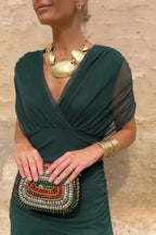 ANA | ELEGANT MAXI DRESS WITH PLEATS