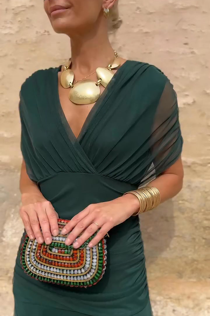 ANA | ELEGANT MAXI DRESS WITH PLEATS