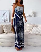 Helen | Stilvolles Schnür-Top und Hose Set für den perfekten Urlaub