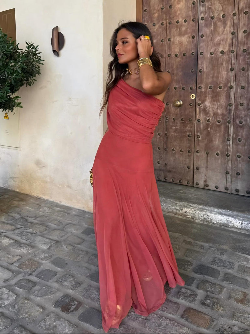 Camila | Elegantes Mesh-Maxikleid