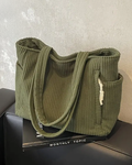 Tilda – Rippstrick Tragetasche mit Kordel-Design