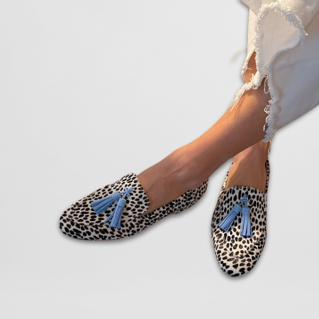 Tasselpointe™ Leopard Print Slippers